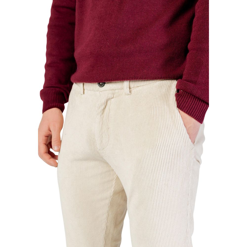 Borghese Men's Slim Stretch Cotton Jeans - Beige