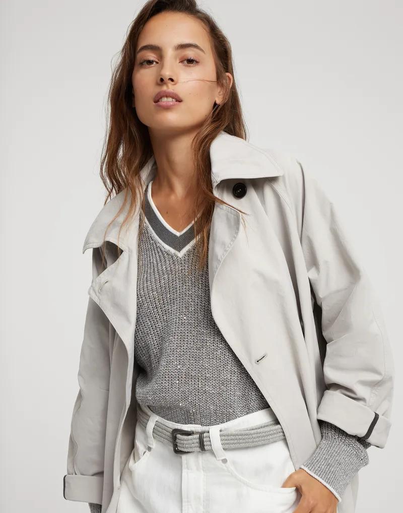 Brunello Cucinelli Bicolor Linen Belt