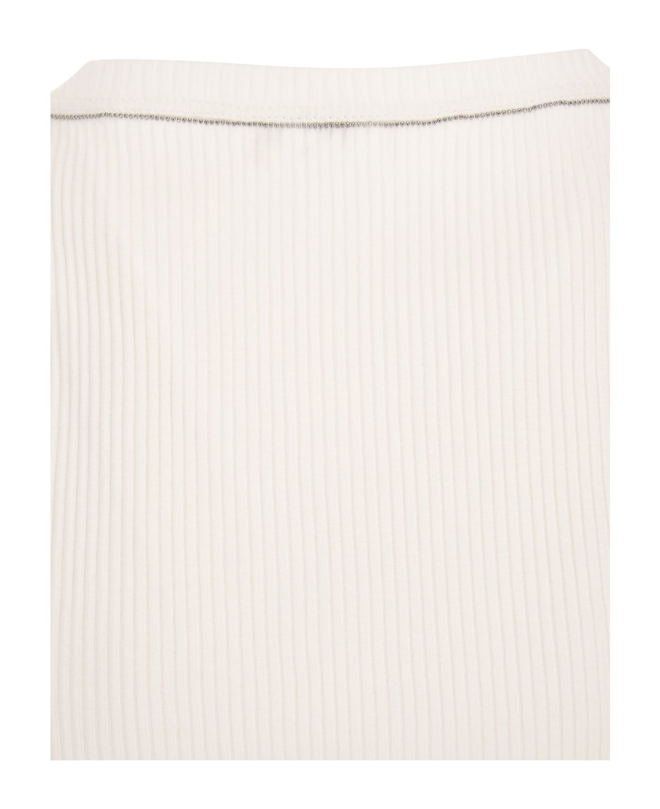 Brunello Cucinelli White Cotton T-Shirt