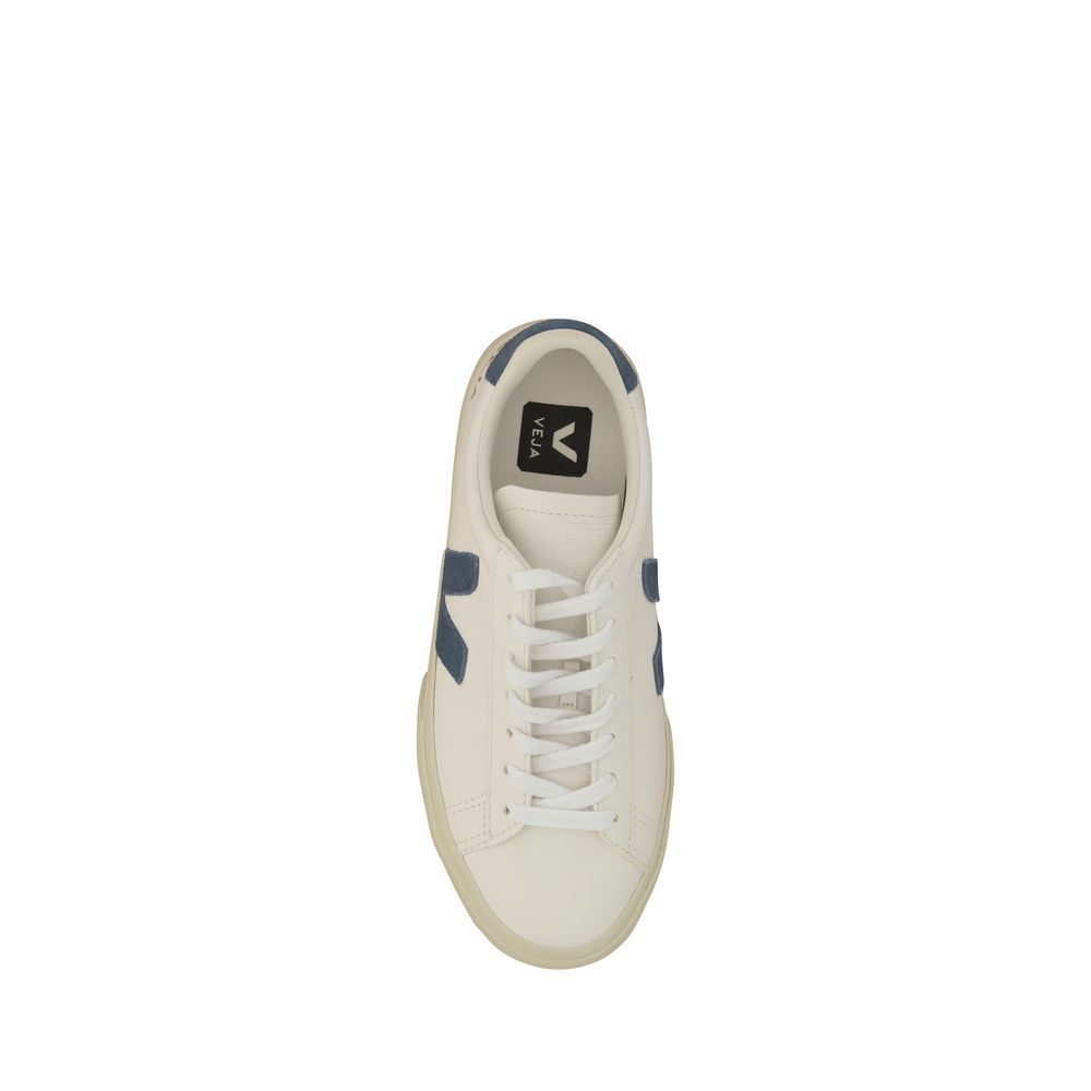 Veja Women's Low Top Calf Leather & Rubber Sneakers - White