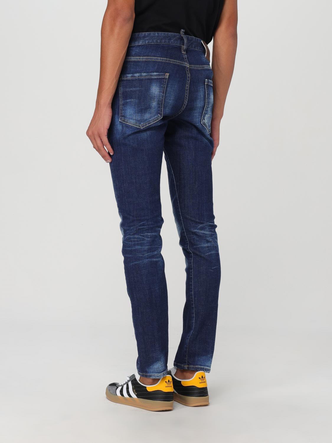 Dsquared² Men's Skinny Regular Fit Slim Denim Cotton Jeans - Blue