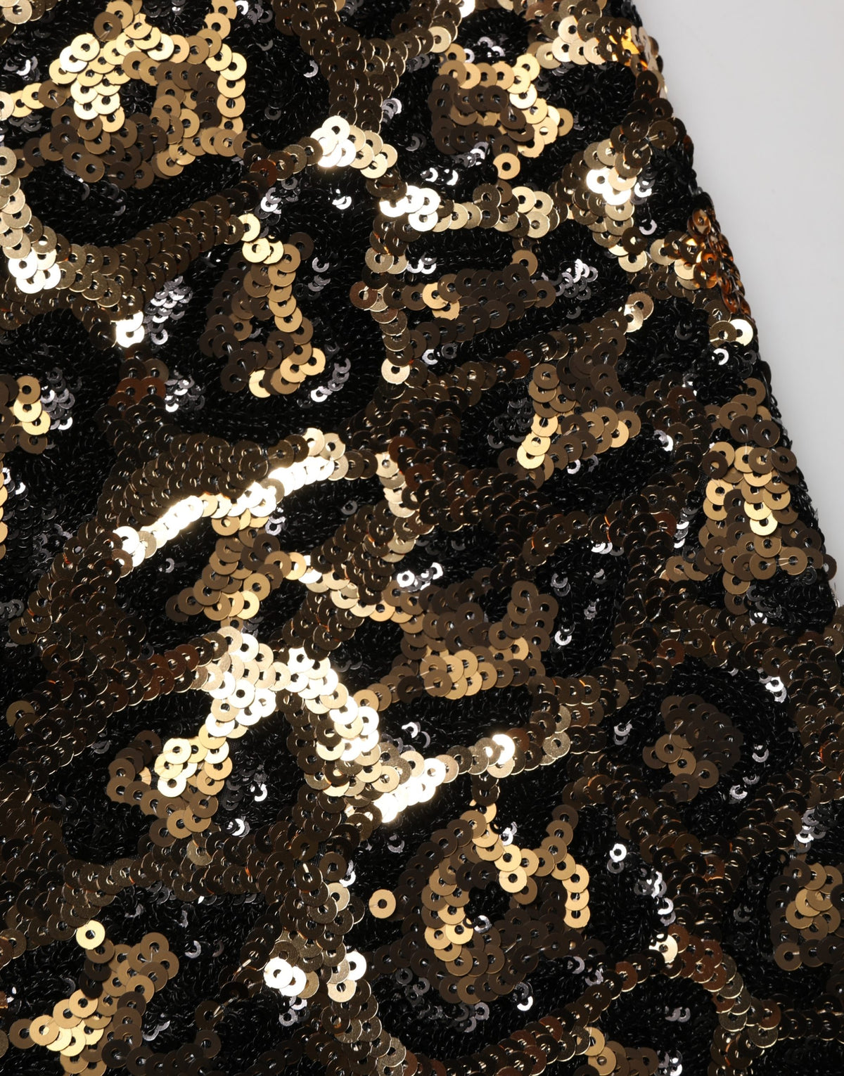 Dolce & Gabbana Women's Straight Mid Rise Polyester Silk & Sequins Casual Pants - Gold Leopard Print Patterned