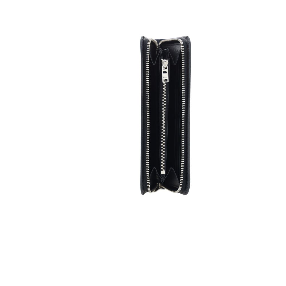 Cardholder Wallet by Saint Laurent for men in bos taurus calfskin leather black & monogram presents a streamlined silhouette, showcasing the sophisticated design of the De Poudre Bos Taurus Calfskin Leather Cardholder Wallet collection with functional card-organization coin-purse.