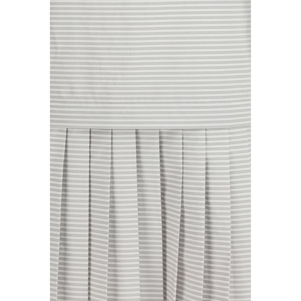 Dress by Thom Browne for women in cotton gray, patterned & striped features an magnificent silhouette, artfully detailed with a magnificent and that flows into an magnificent .