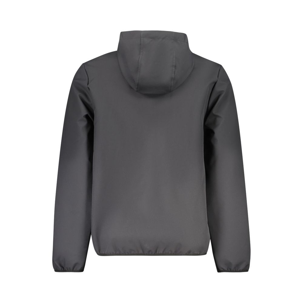 Hooded Windbreaker Jacket by Norway 1963 for men in polyester black showcases a urban chic silhouette, detailed with a urban chic hooded neckline and functional pockets, hooded & windproof for a polished finish.