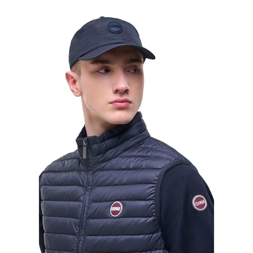 Colmar Originals Men's Lightweight Quilted Padded High-Collar Polyamide Vest - Blue