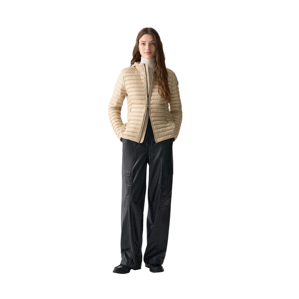 Colmar Originals Women's Lightweight Down Polyamide Hooded Overcoat - Beige