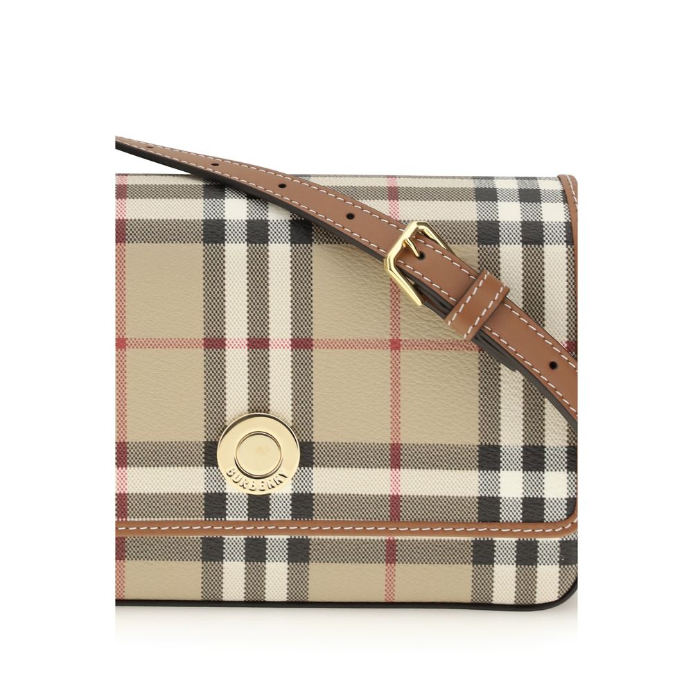 Burberry Hampshire PVC TU Polyurethane & Cotton Canvas Wallet - Beige Patterned