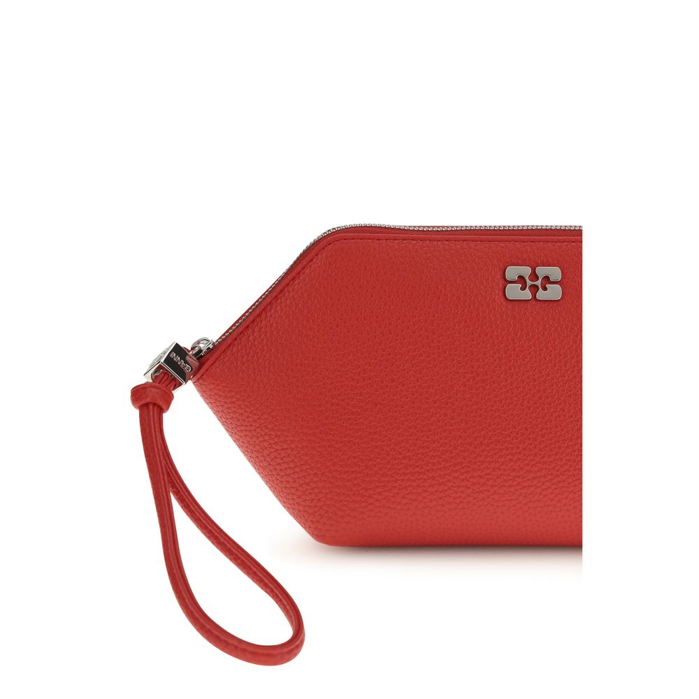 Ganni Bou TU Polyester Polyurethane Leather Wallet - Multicolor