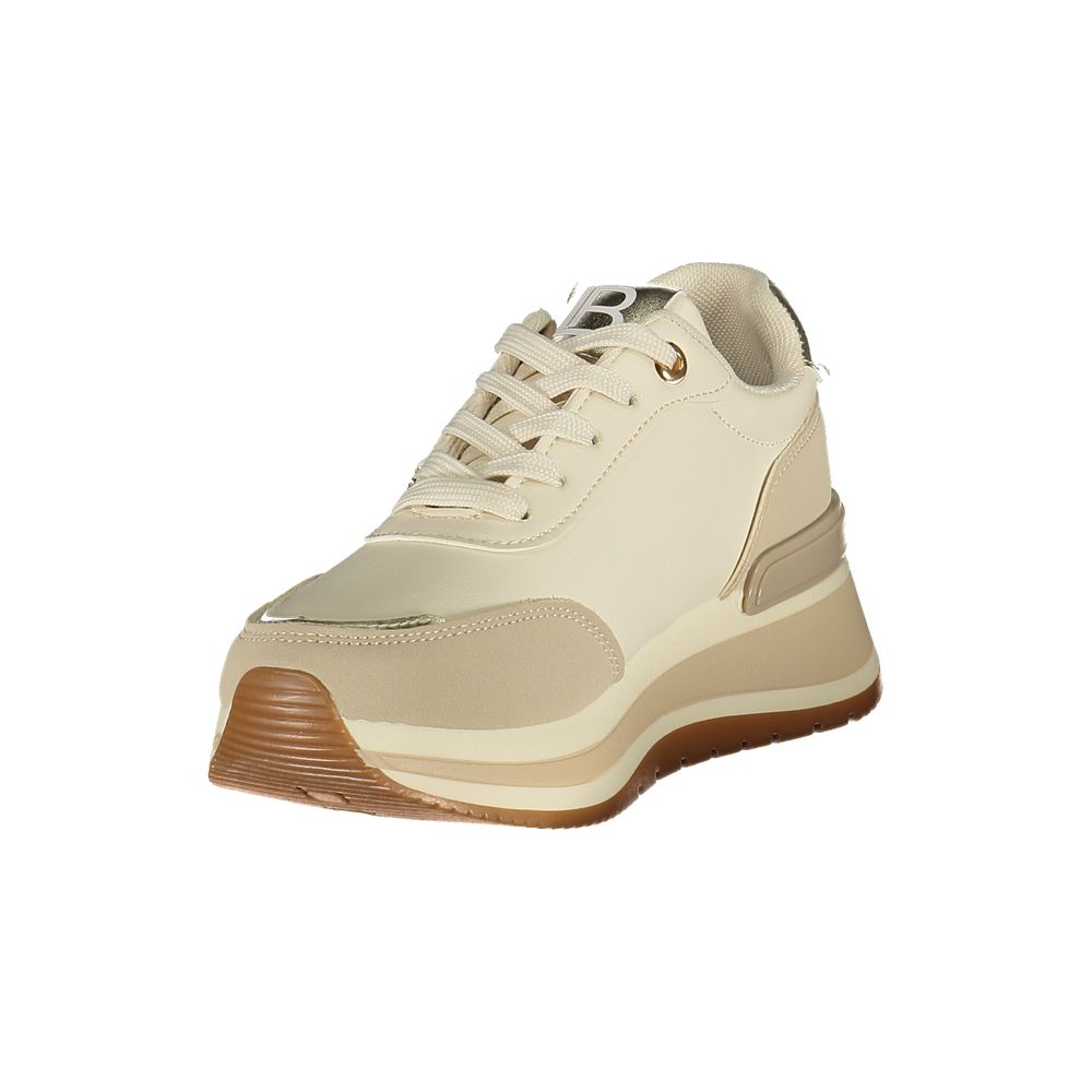 Laura Biagiotti Women's Low-Top Polyester & Polyurethane Sneakers - Beige