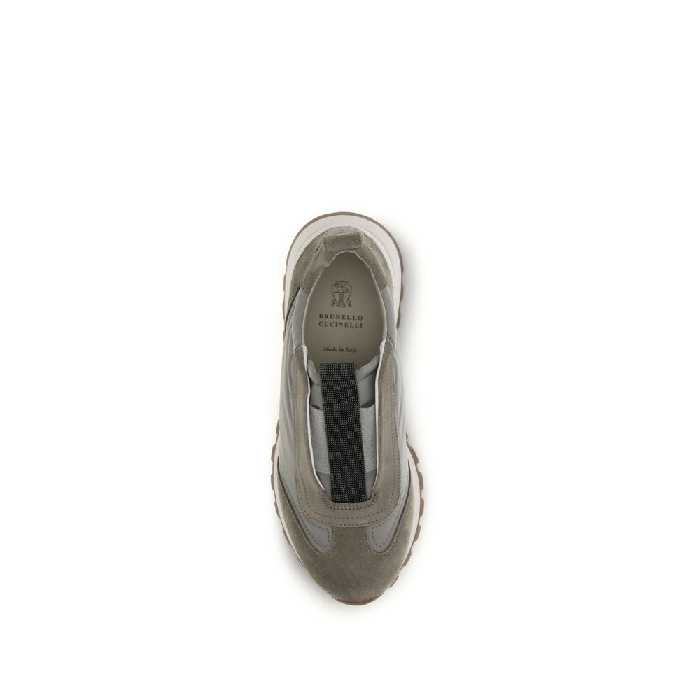 Brunello Cucinelli Women's Fashion TU & Polyester Sneakers - Bicolour