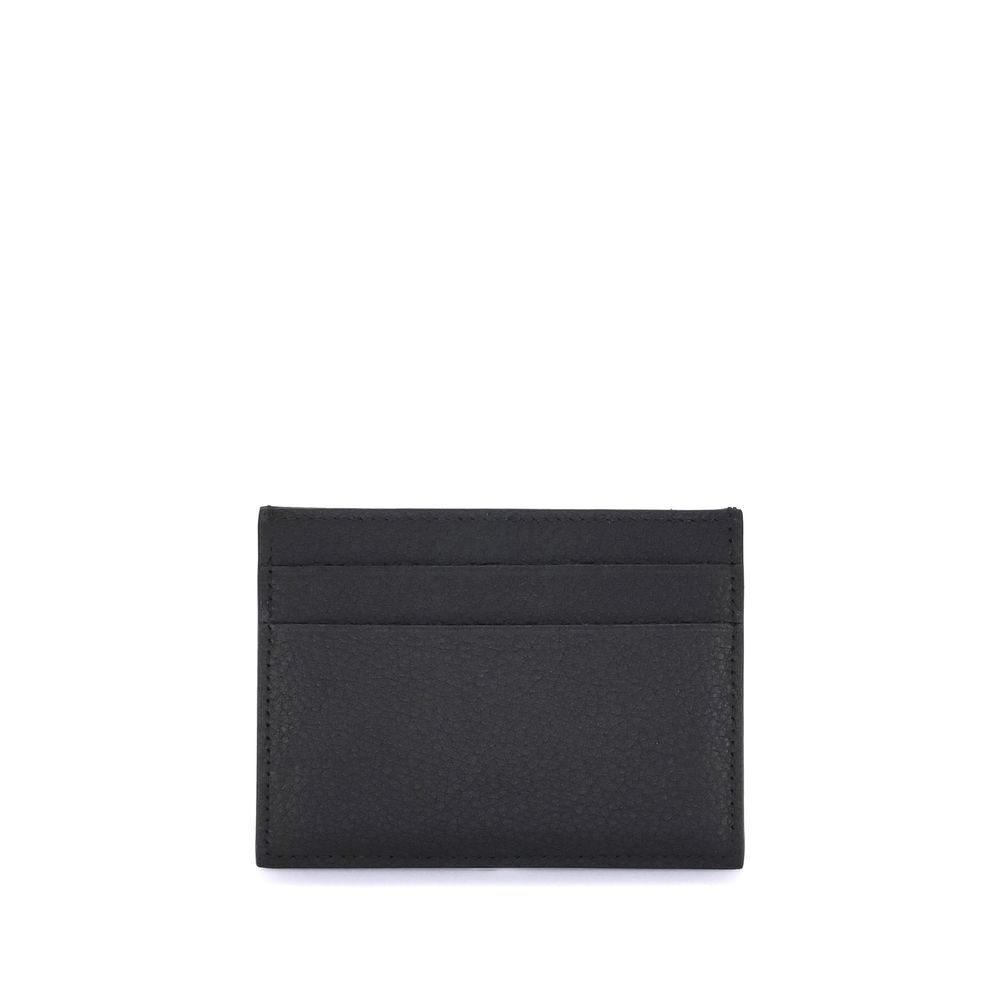 Balenciaga Bos Taurus Calfskin Leather Cardholder Wallet - Black