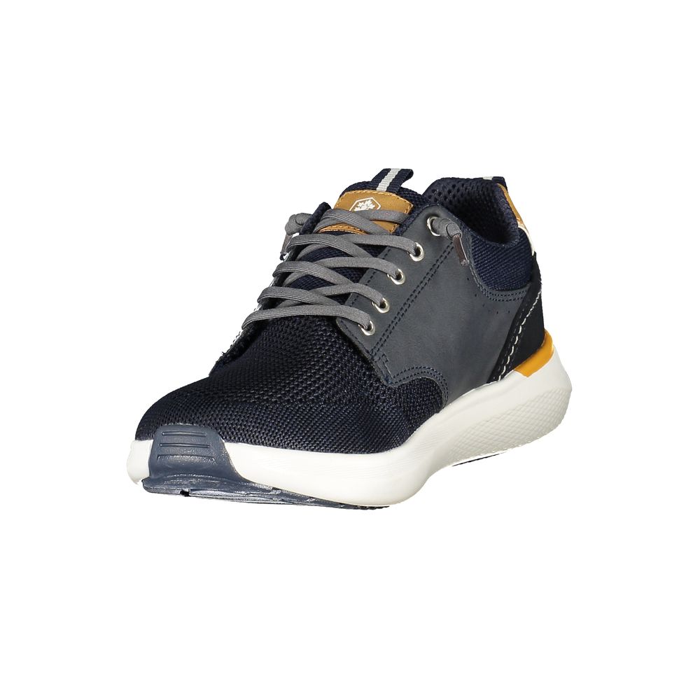 Athletic Sneakers by Lumberjack for men in polyester & polyurethane blue presents a sleek silhouette, perfectly capturing the athletic style essence of Men's Athletic Polyester & Polyurethane Sneakers with its sleek design and premium finish.