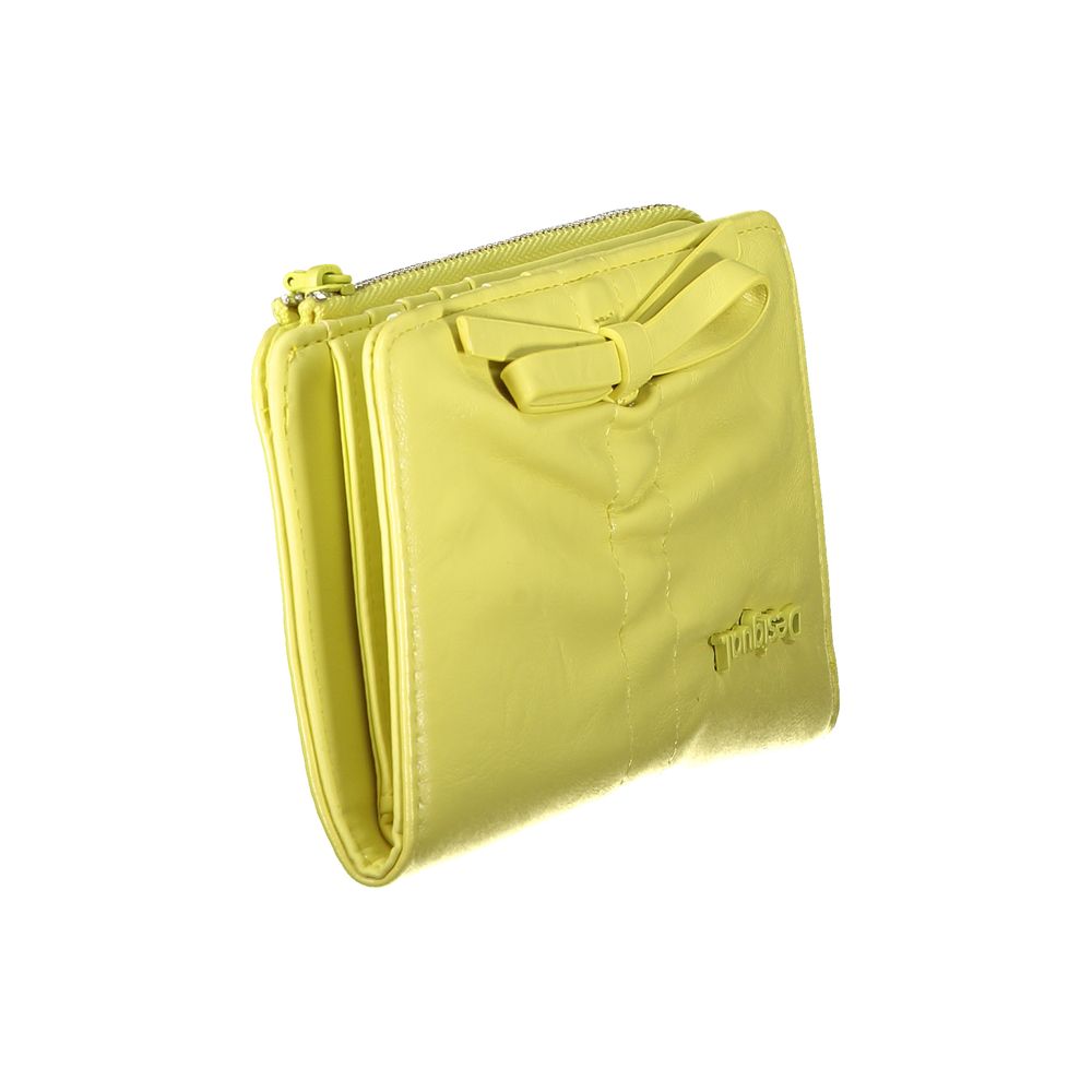 Desigual Aren Polyurethane Wallet - Yellow