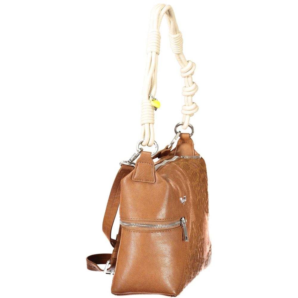 Handbag by Desigual for women in polyurethane brown features a exquisite silhouette, showcasing a secure and exquisite with versatile for a exquisite finish.