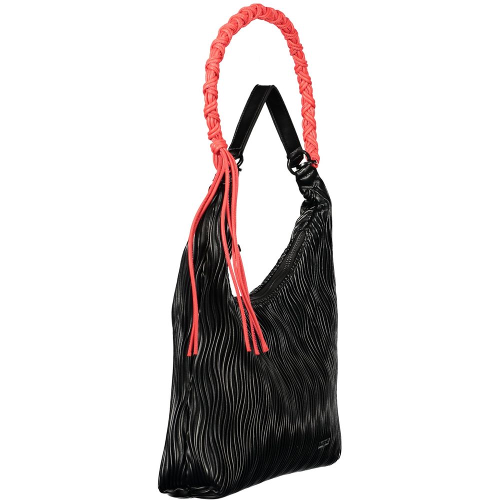Desigual Polyurethane Shoulder Handbag - Black