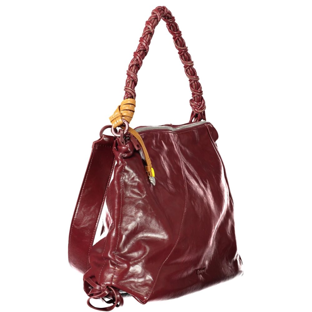 Desigual Polyethylene Handbag - Burgundy Purple