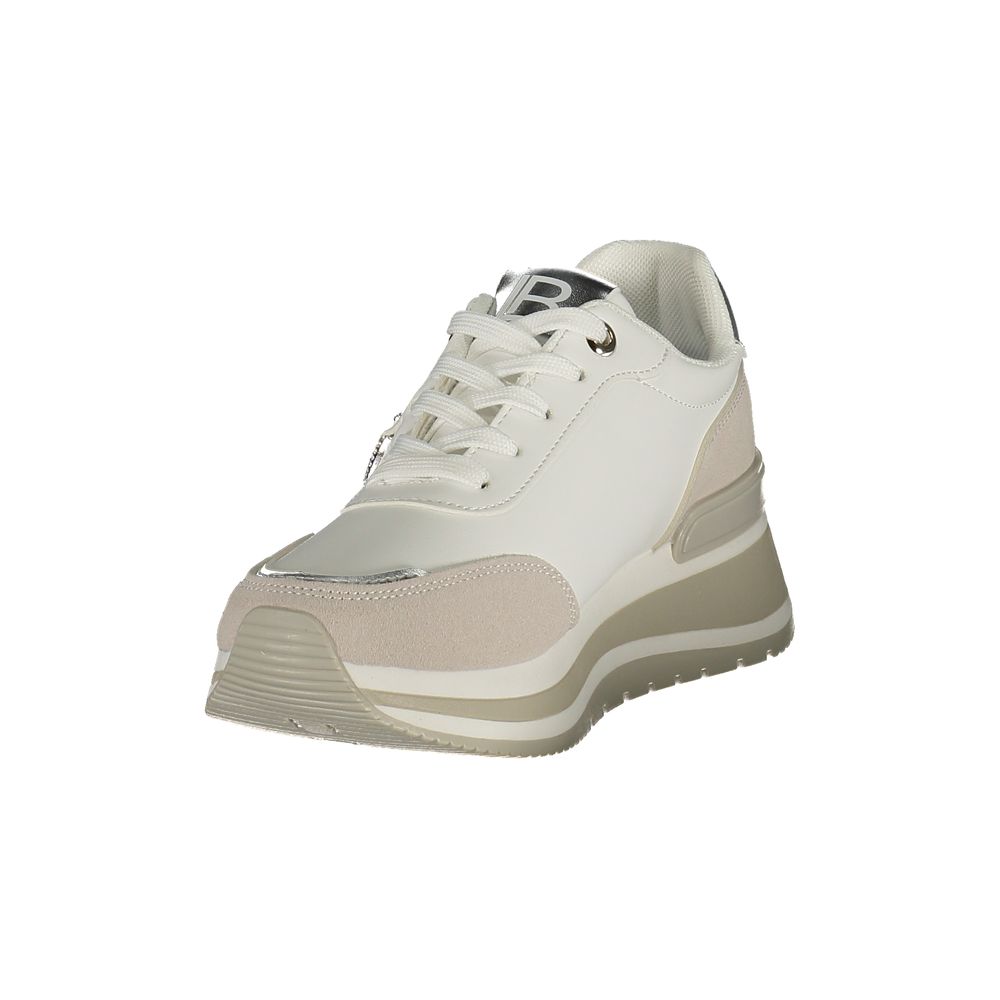 Athletic Sneakers Laura Biagiotti women polyester & polyurethane gray & white featuring a avant-garde Women's Athletic Polyester & Polyurethane Sneakers design with a avant-garde athletic style for a refined finish.