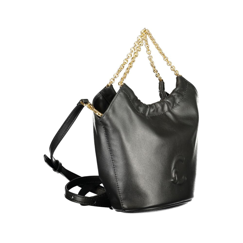 Handbag by Coccinelle for women in leather black features a refined silhouette, showcasing a secure , organized , and versatile for a refined finish.