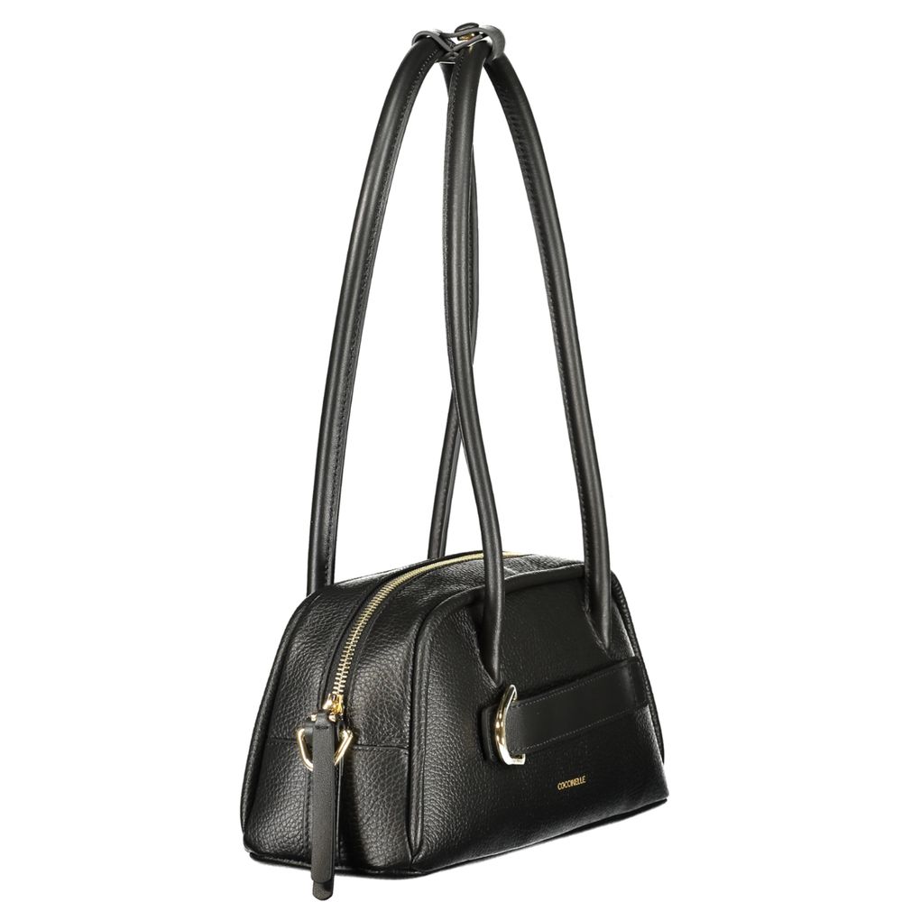 Coccinelle Leather Handbag - Black Violet
