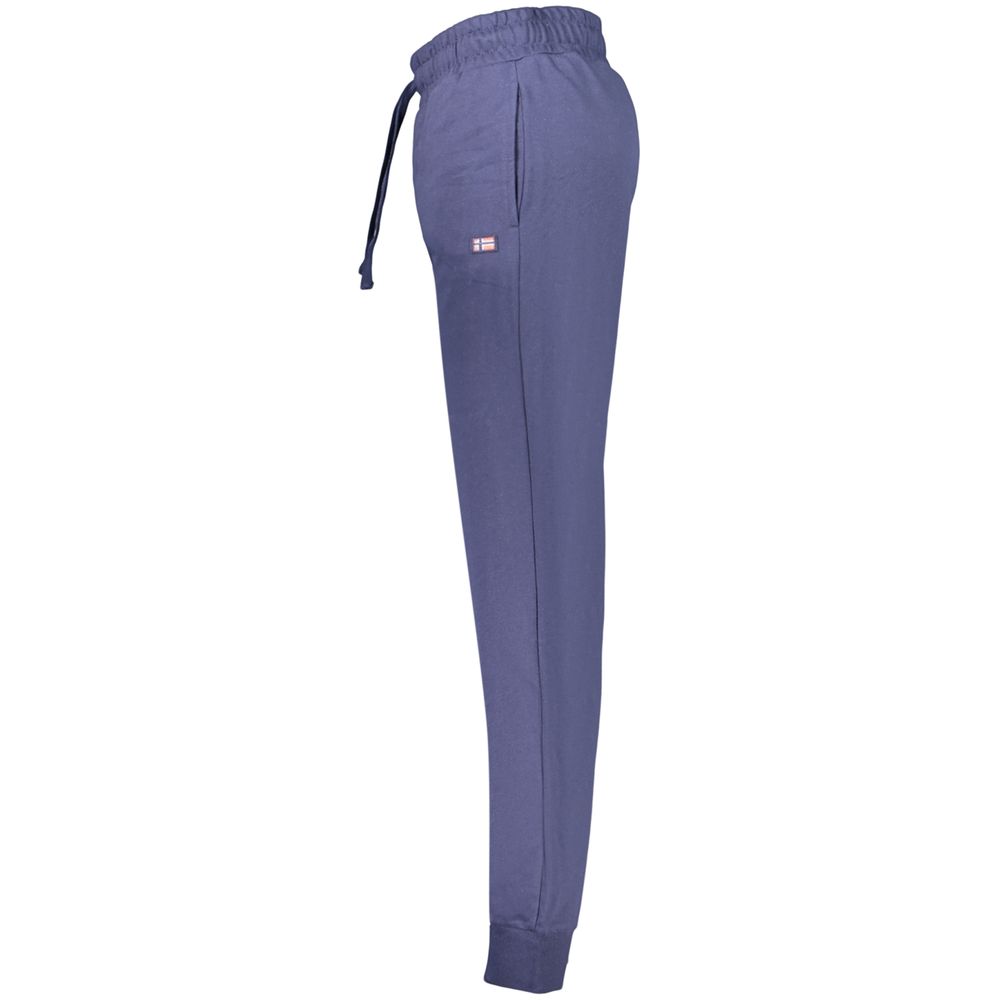 Joggers by Norway 1963 for men in cotton polyester blue presents a tailored silhouette, showcasing a tailored and long cut with a refined for a truly tailored aesthetic.