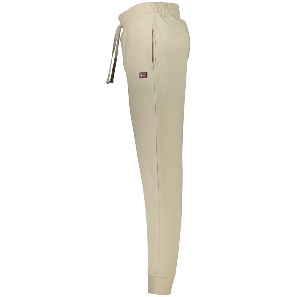 Norway 1963 Men's Tapered-Leg Athletic Cotton Polyester Jogger Sweatpants - Beige