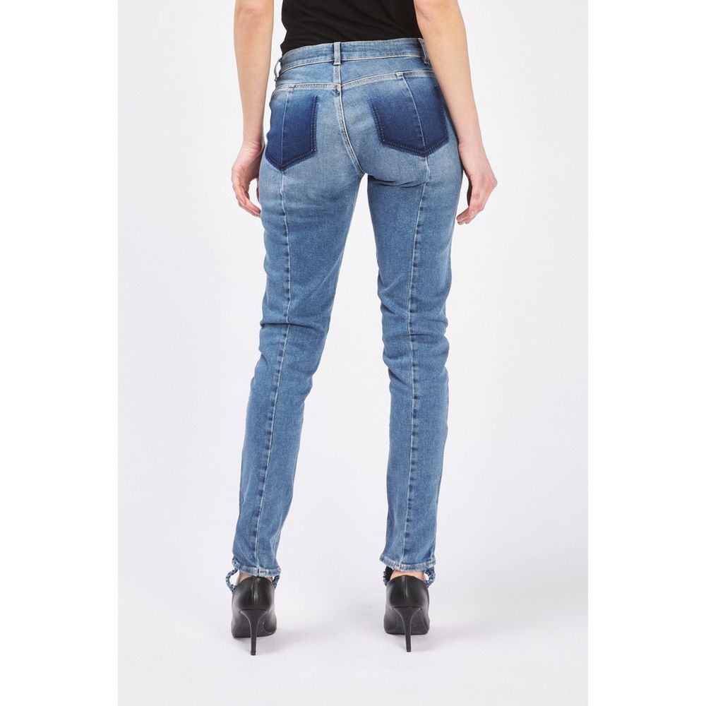 Gas Women's Slim Stretch Denim Cotton Jeans - Navy