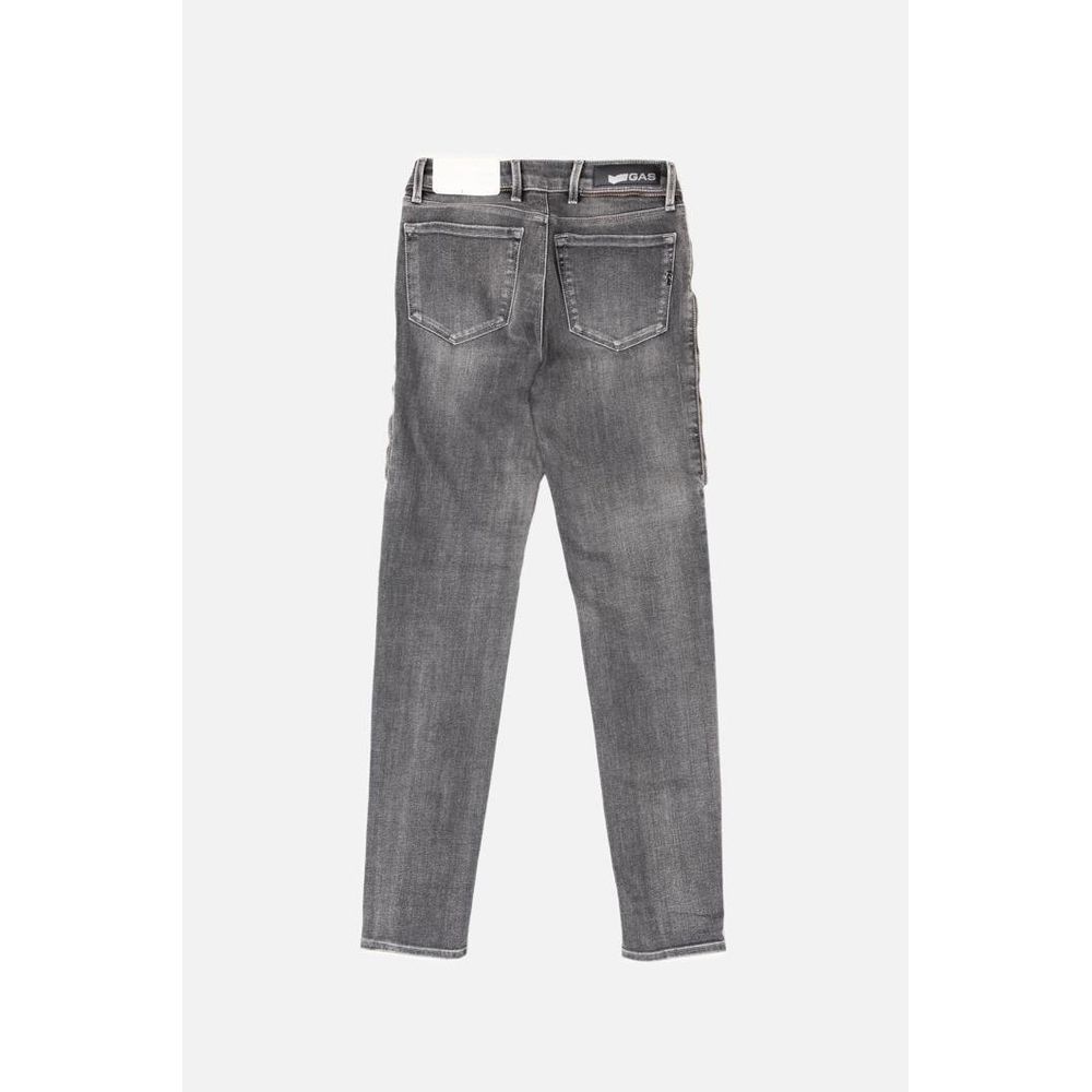 Gas Women's Stretch Denim Cotton Jeans - Gray