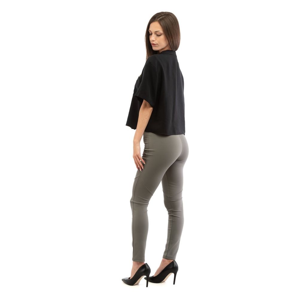 Patrizia Pepe Women's Skinny Stretch Viscose & Nylon Trousers - Gray