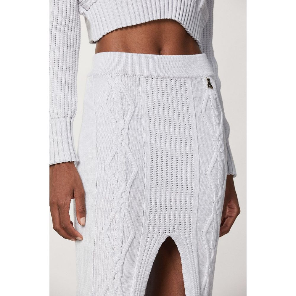Patrizia Pepe Eldorado Women's Polyamide Polyester Viscose Midi Skirt - White