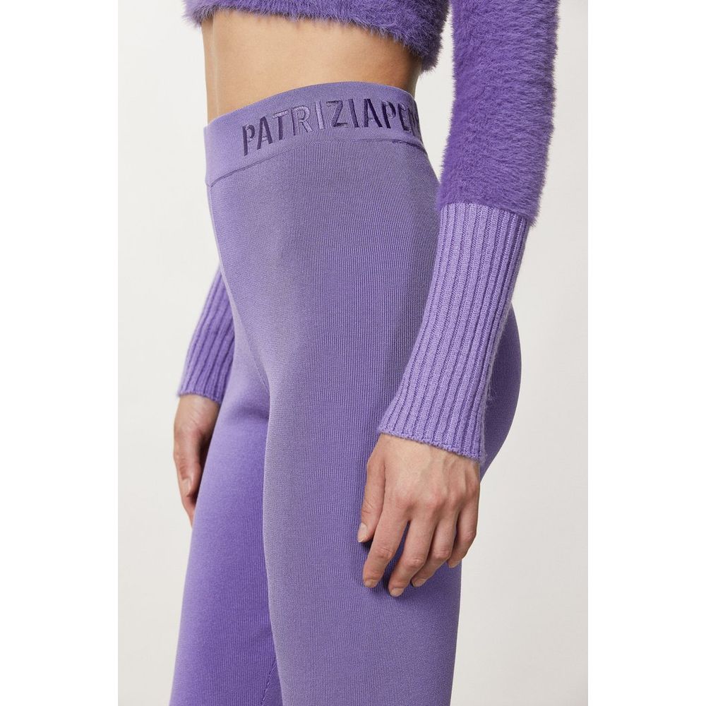 Patrizia Pepe Women's Skinny Cotton Polyamide & Viscose Trousers - Purple Violet