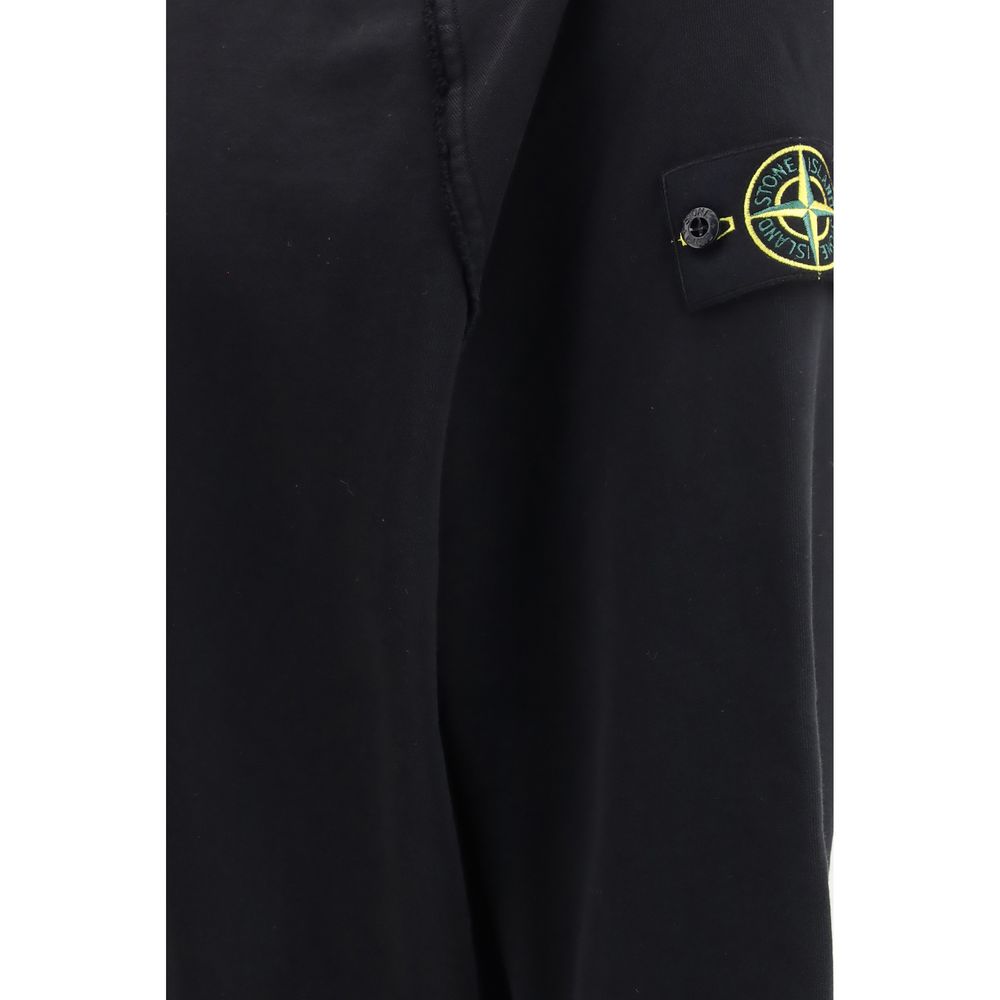 Stone Island Black Cotton Sweatshirt