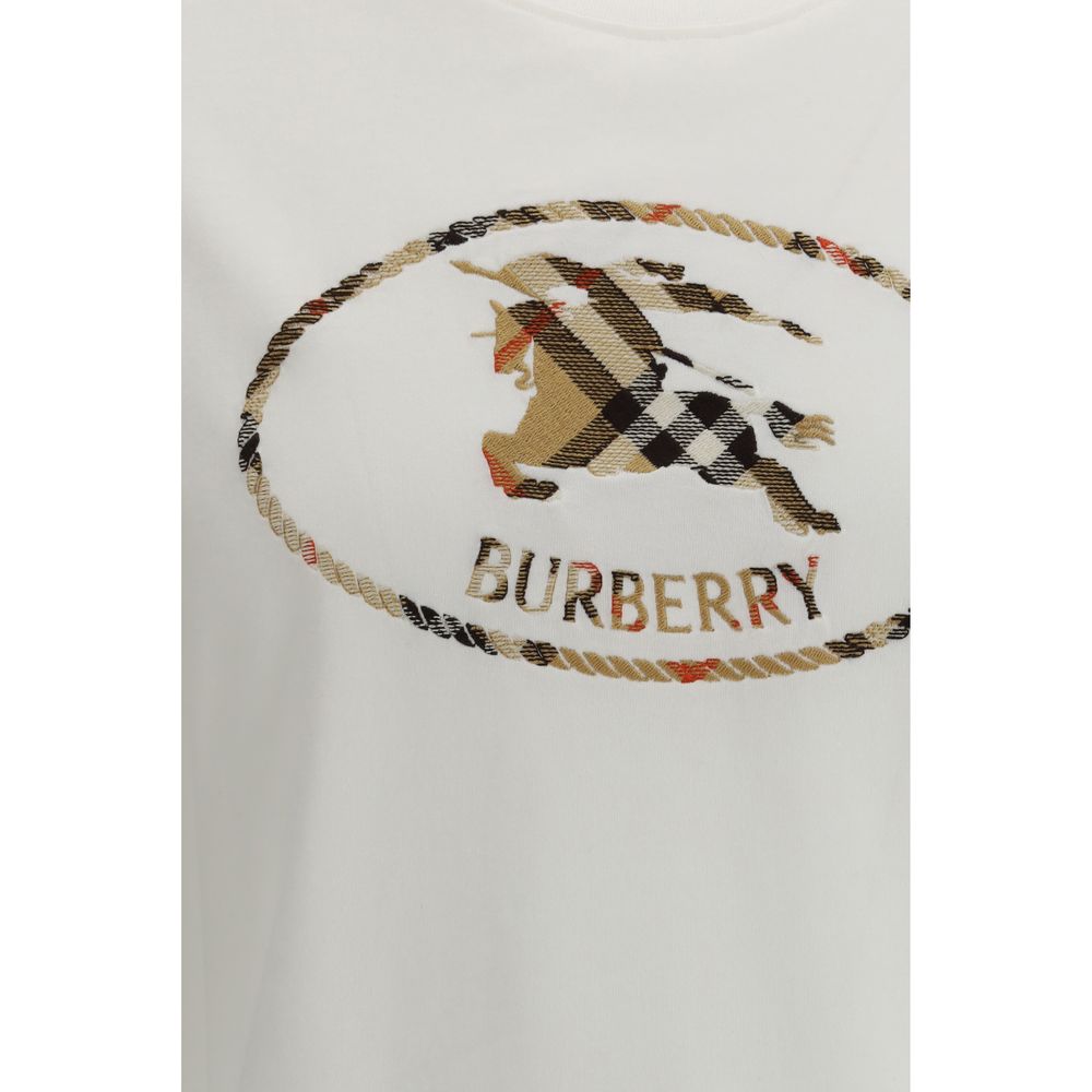 Burberry White Cotton T-Shirt