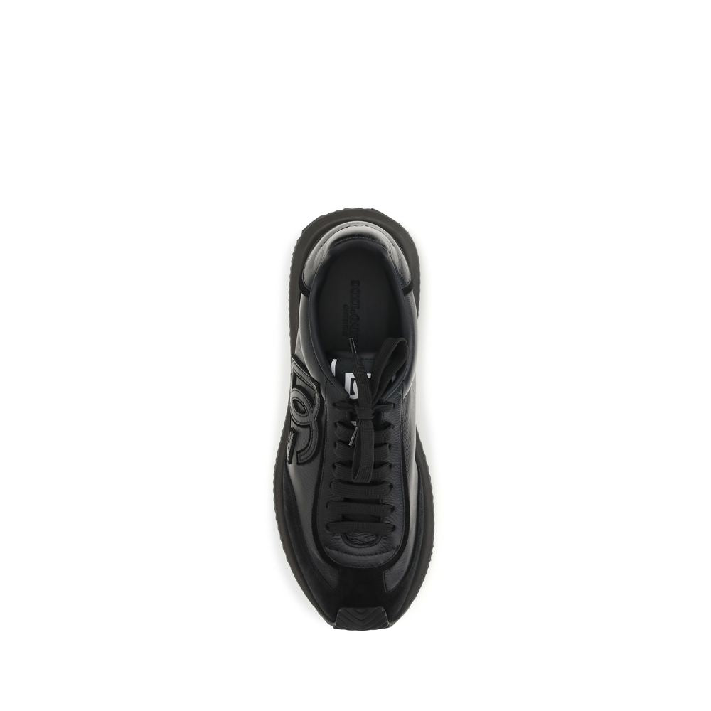 Dolce & Gabbana Men's Athletic TU & Bos Taurus Calf Leather Sneakers - Black