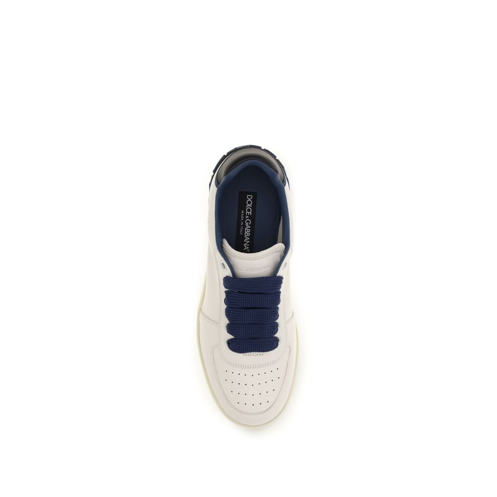 Dolce & Gabbana Men's Low Top Bos Taurus Calf Leather Sneakers - Multicolor