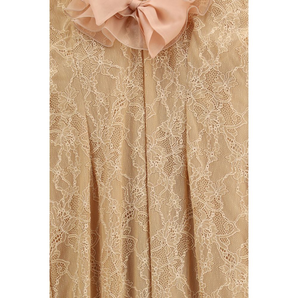 Alessandra Rich Multicolor Polyamide Cocktail Dress