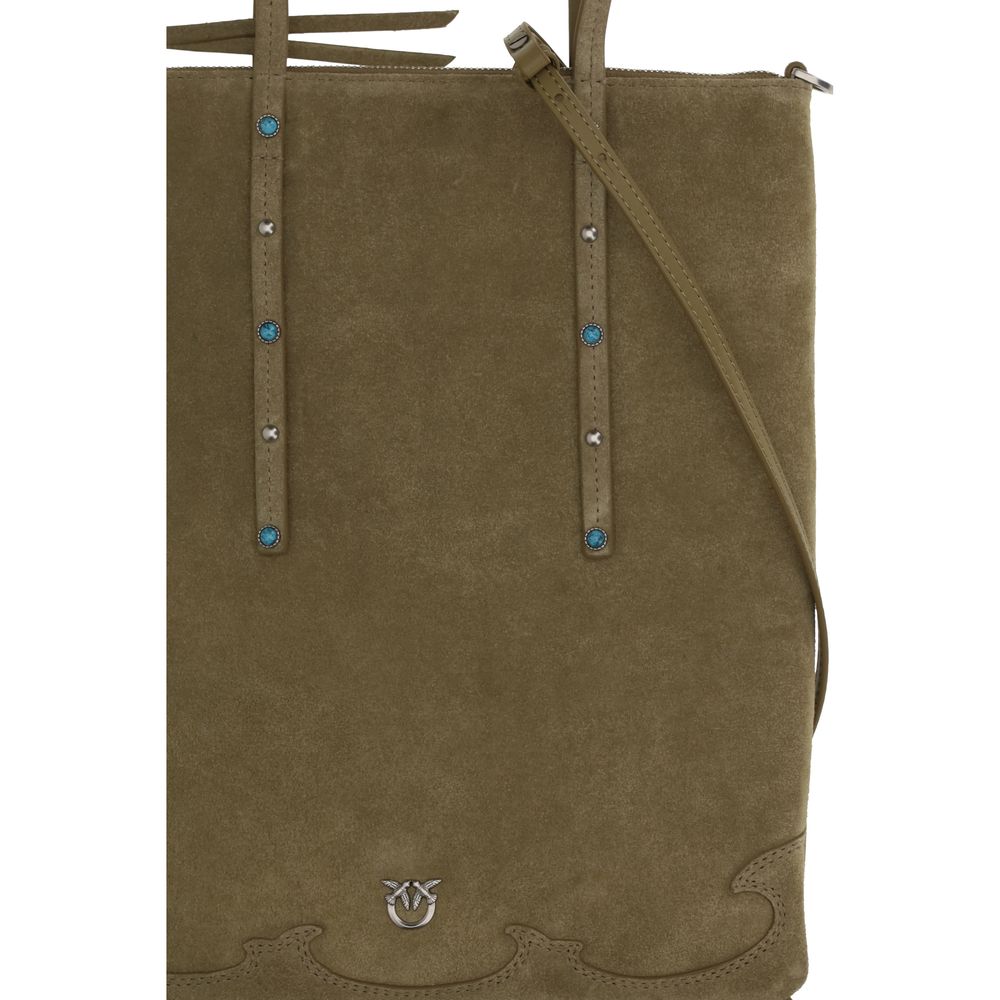 PINKO Bos Taurus Calf Nappa Leather Shoulder Bag - Bicolour