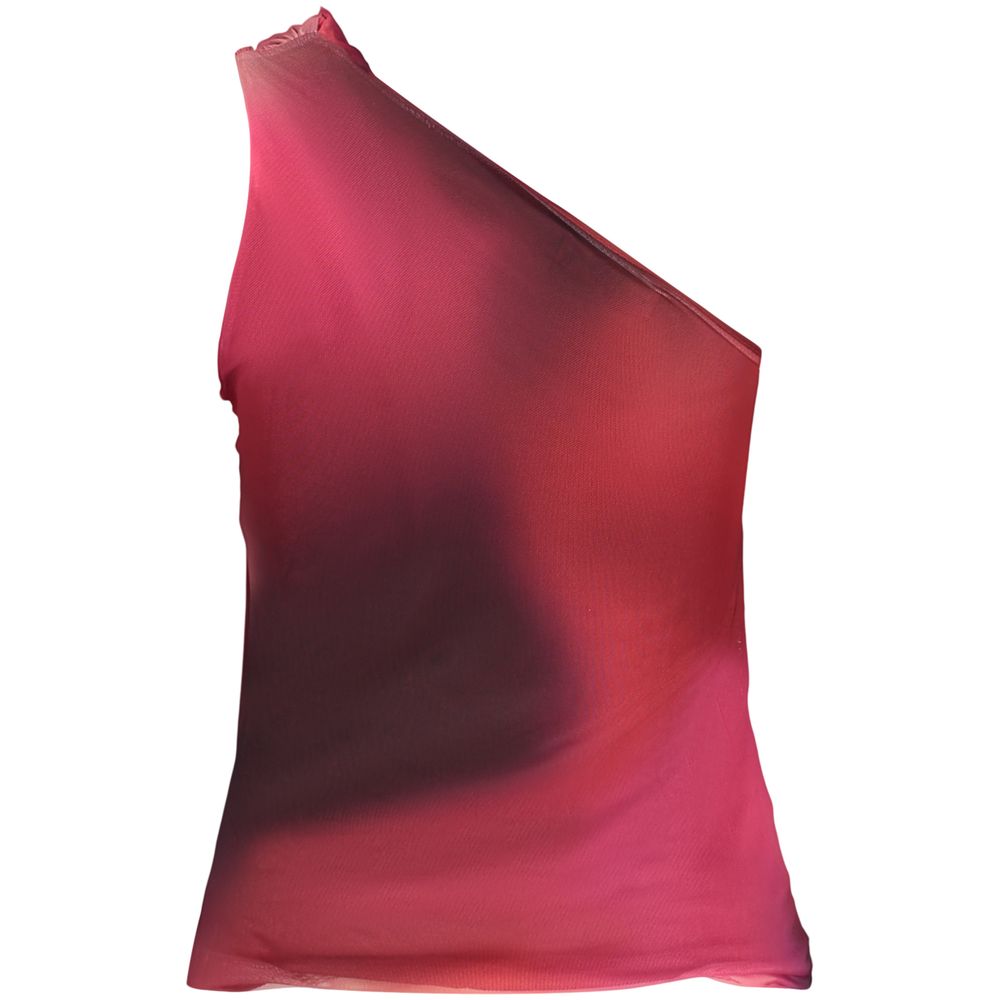 Blouse by Desigual for women in stretch viscose purple showcases a sleek silhouette, elegantly detailed with a sleek and for a sleek finish.