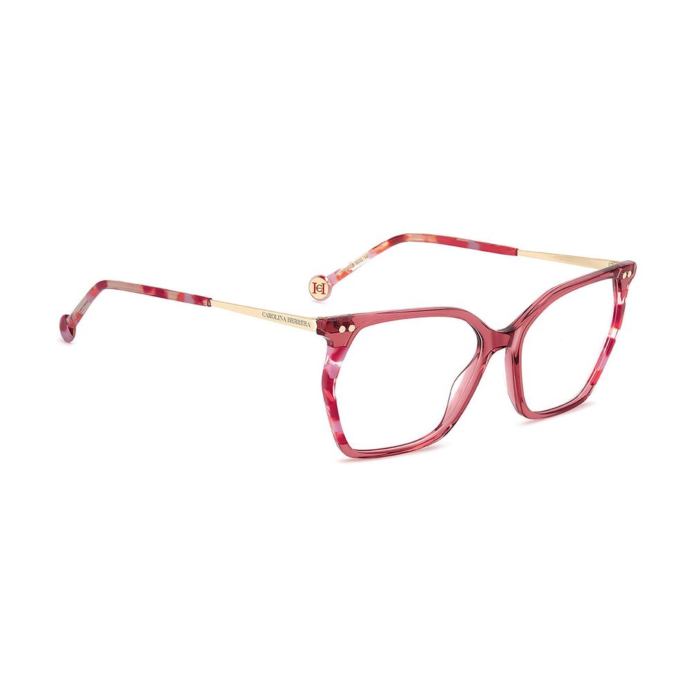 Carolina Herrera Women's Full-Rim Square Acetate Eyeglasses Frames - Pink