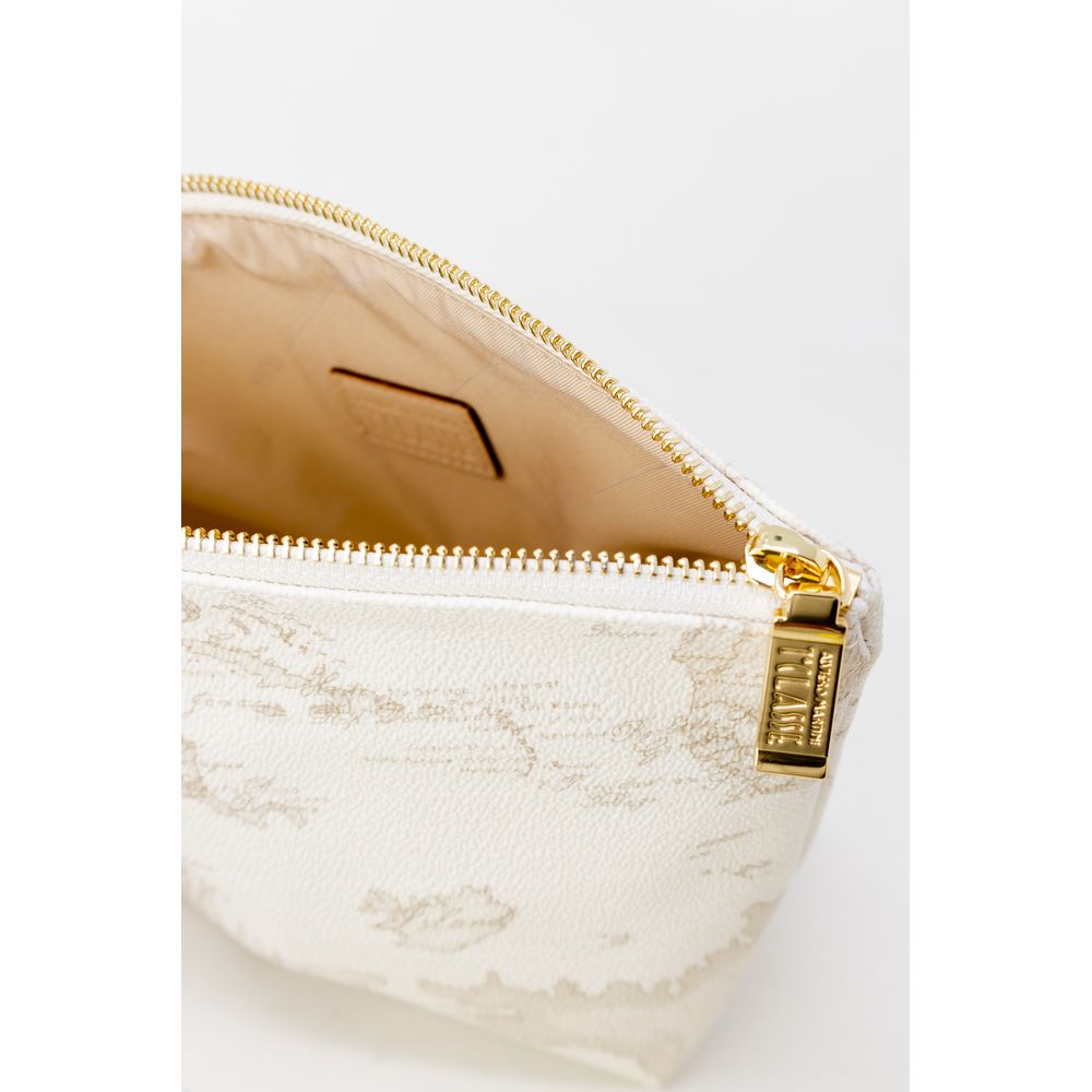 Alviero Martini Prima Classe White Polyester Clutch Bag