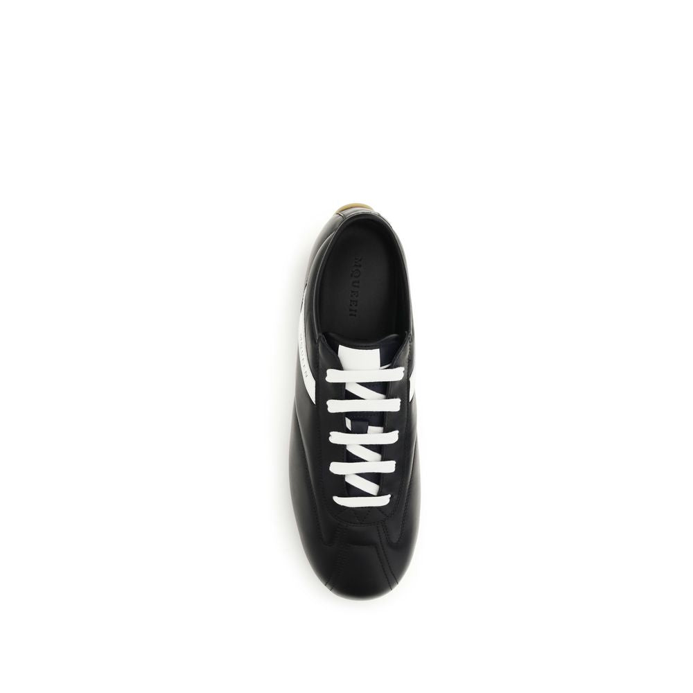 Alexander McQueen Men's Low Top Bos Taurus Calf Nappa Leather Sneakers - Black