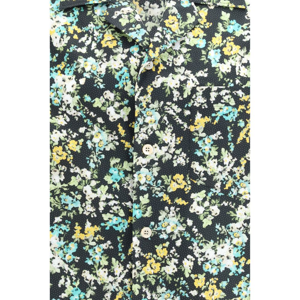 Valentino Garavani Men's Relaxed Fit Oversized Cotton Shirt - Multicolor Patterned Floral Print