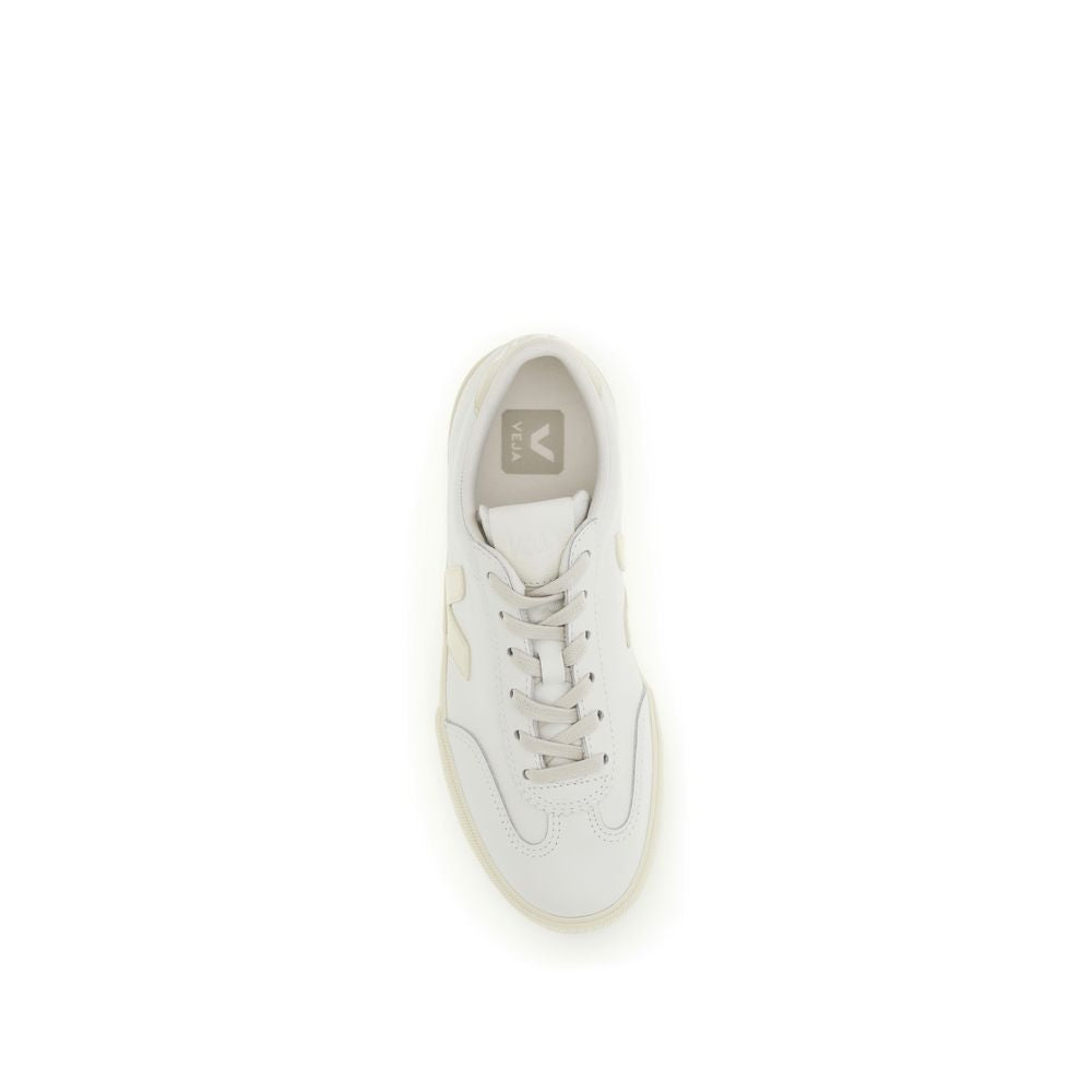 Veja Women's Low Top Bos Taurus Calf Leather Sneakers - Gold White Signature