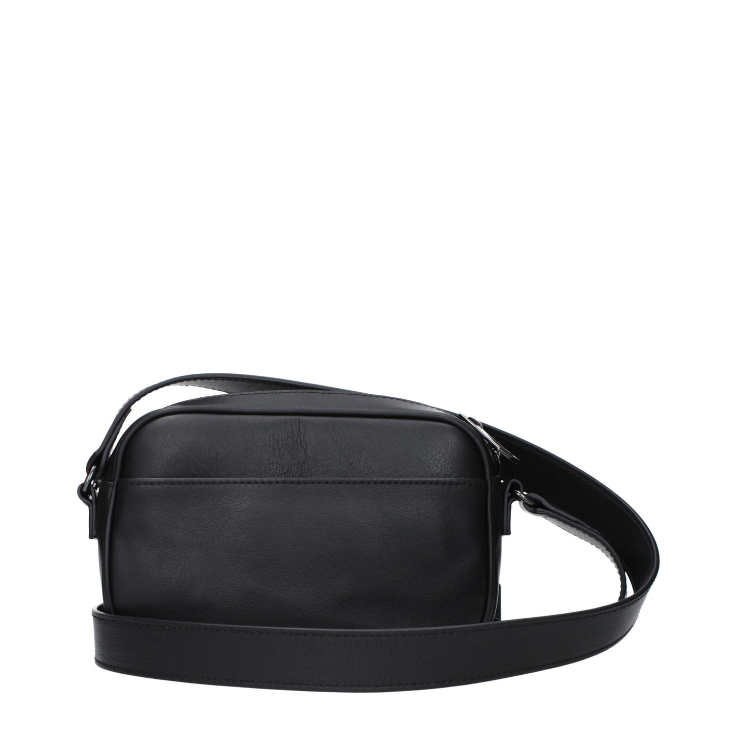 Roberto Cavalli Black Leather Crossbody Bag