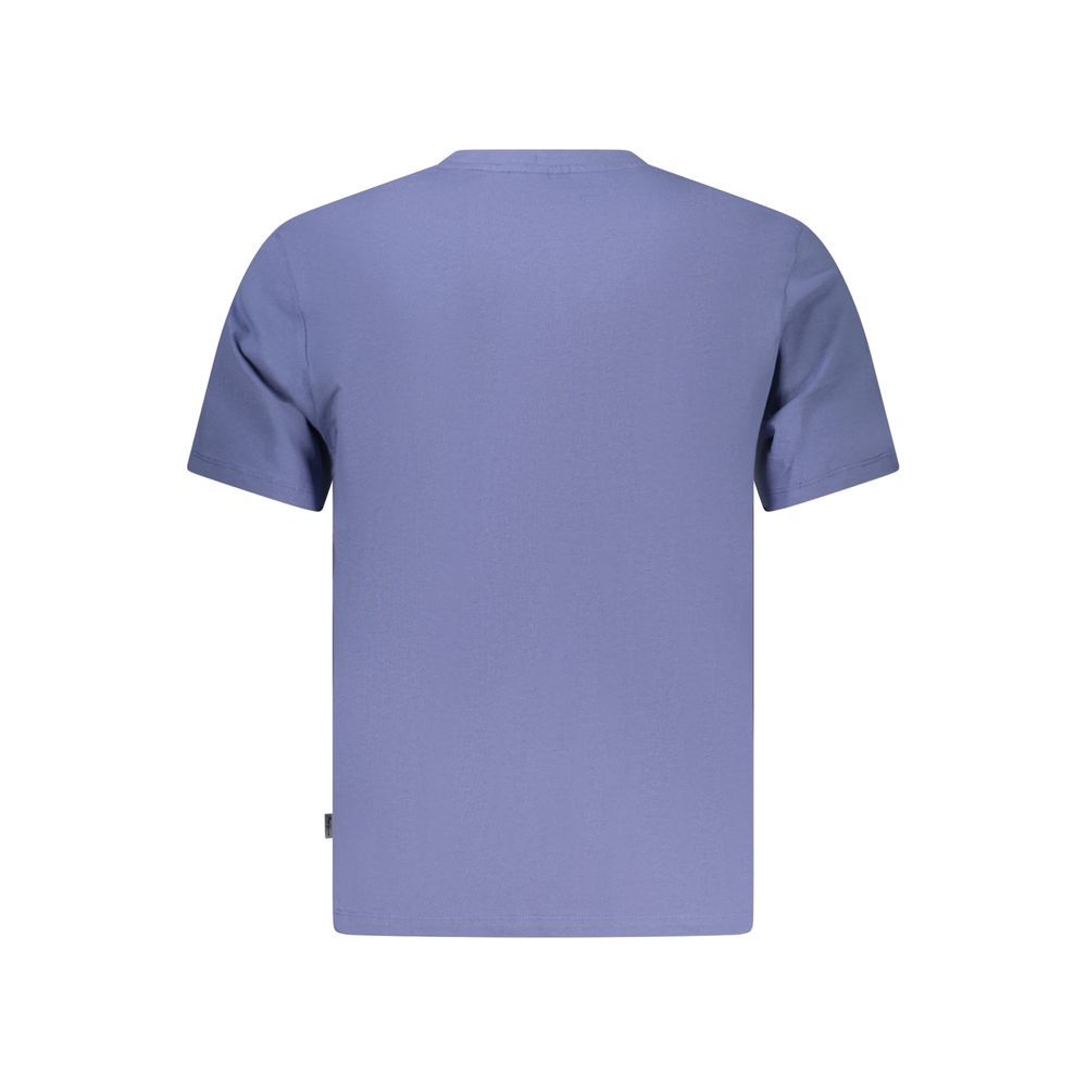 T-Shirt by Pepe Jeans for men in cotton blue showcases a chic silhouette, artfully detailed with a chic and for a chic finish.