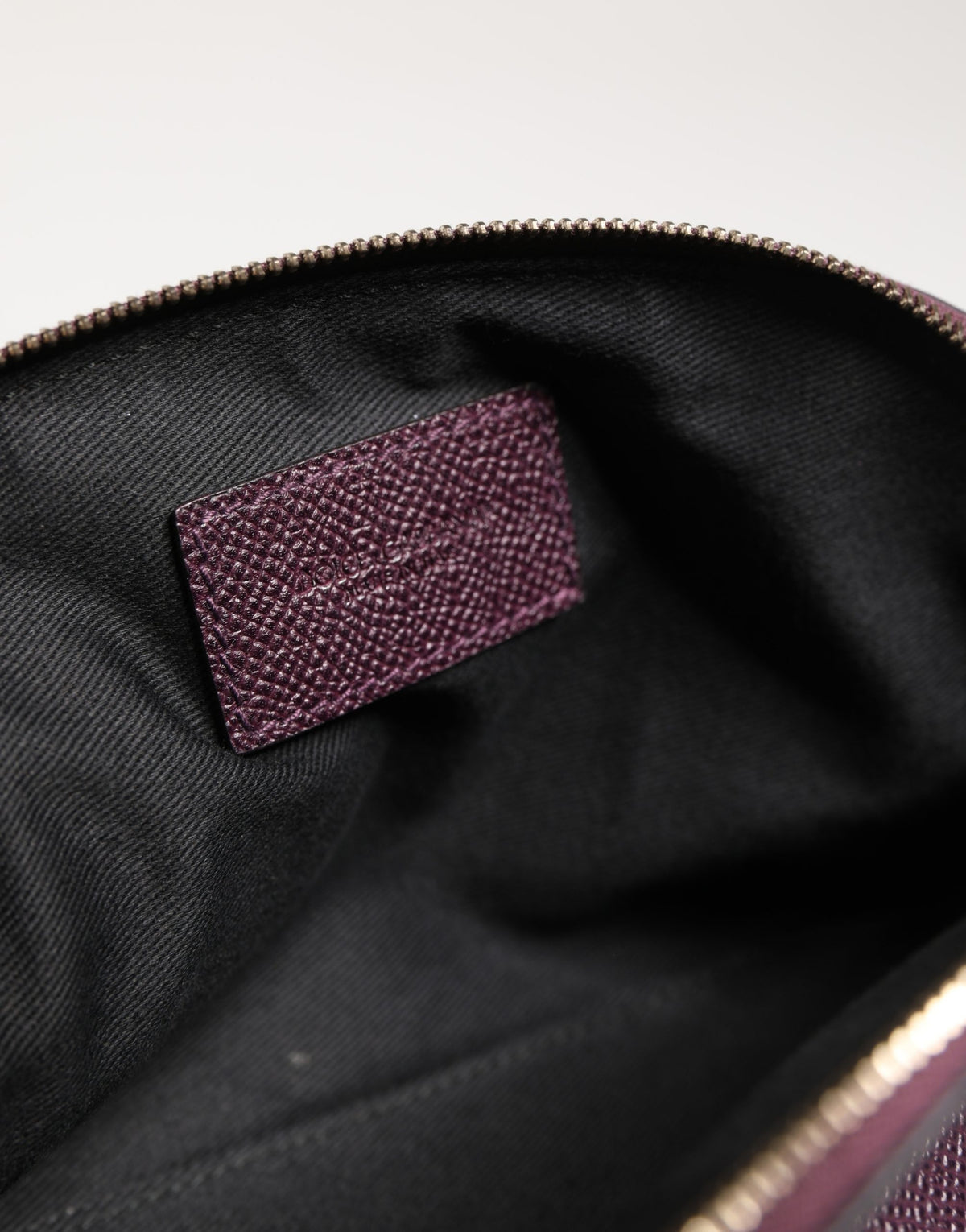Dolce & Gabbana Calfskin Leather Card Case - Purple