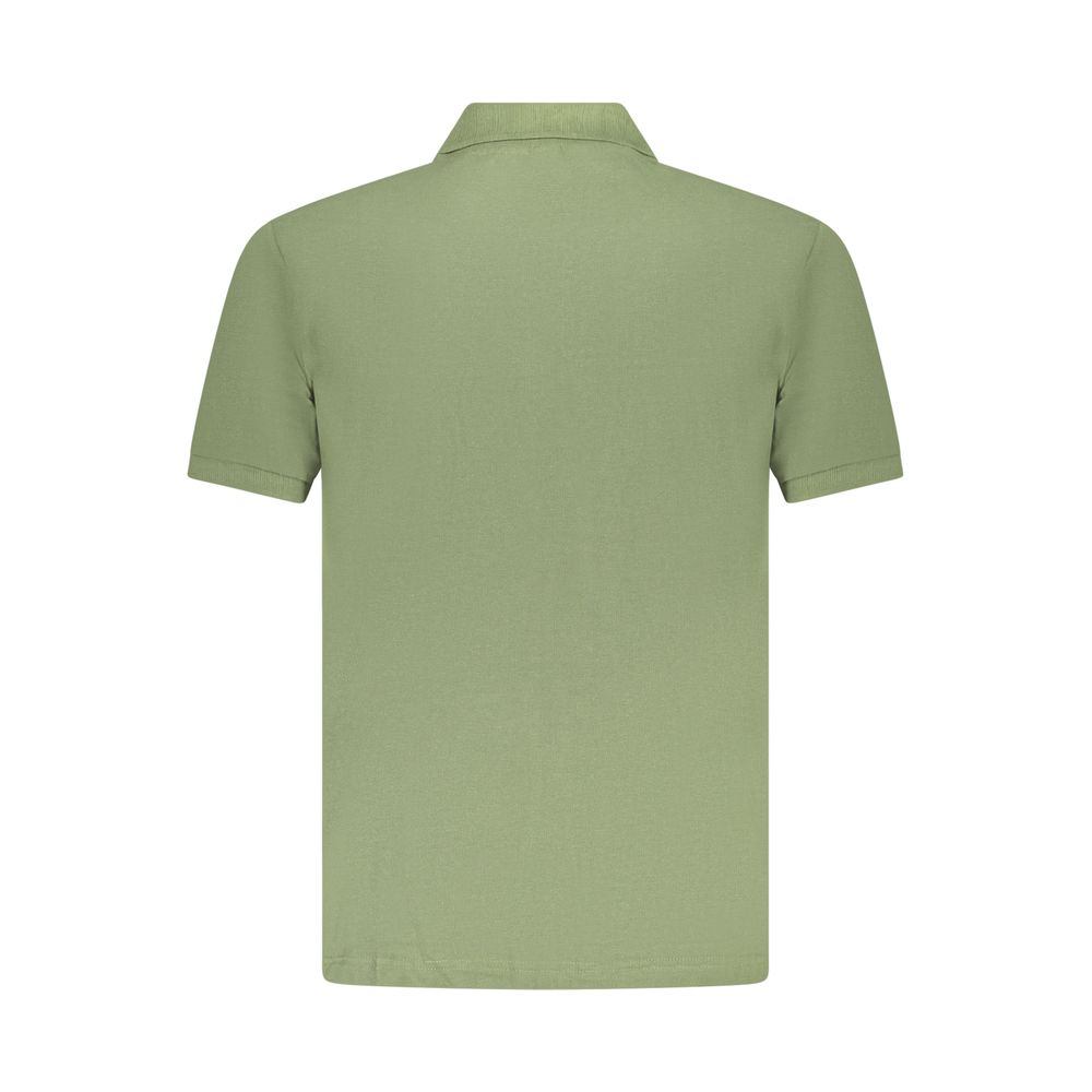 Polo Shirt by U.S. Grand Polo for men in cotton green & signature presents a sleek silhouette, featuring a refined and for a sleek finish.