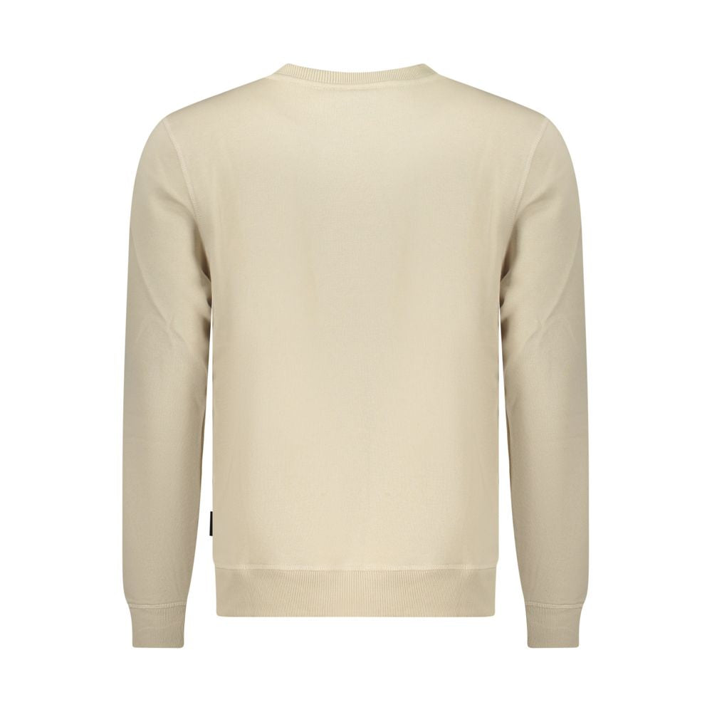 Sweatshirt by U.S. Grand Polo for men in cotton polyester beige & print features an provocated silhouette, detailed with a provocated and a refined crew neckline for a sophisticated aesthetic.