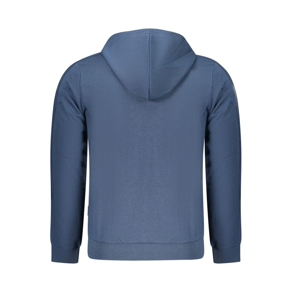 Hooded Sweatshirt Hoodie by U.S. Grand Polo for men in cotton polyester blue & print features a authentic silhouette, showcasing a sophisticated hooded neckline and authentic detail for a refined finish.