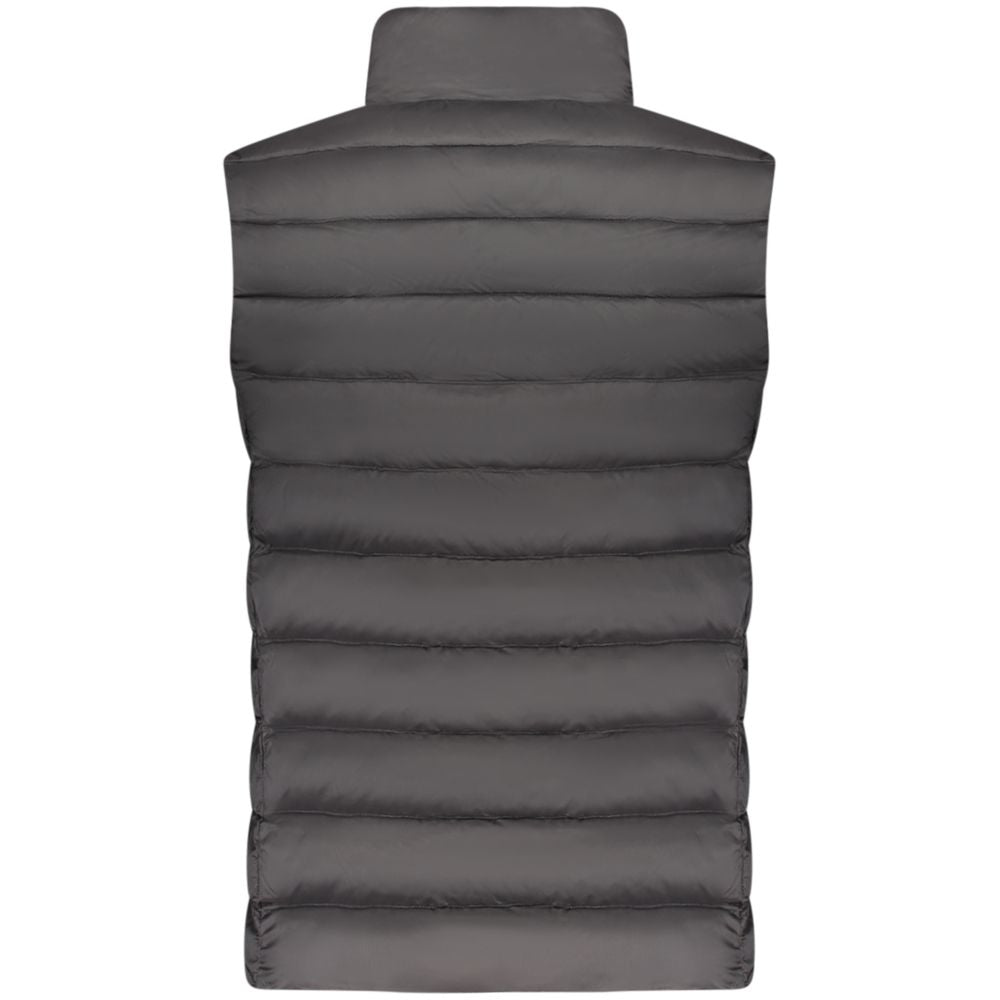 Vest by U.S. Grand Polo for men in polyester black & signature features a chic silhouette, expertly detailed with a refined and premium lightweight & pockets for a truly chic look.